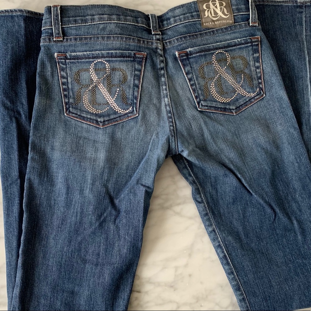 Women’s rock and republic flare jeans size 26